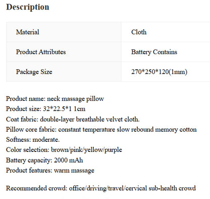 NuroNeck™ – Travel Massager Pillow